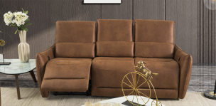 Sofá Reclinable Bennett Caramel (Boal)