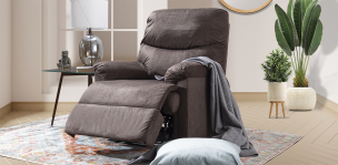 Sillón Reclinable con Motor Dum Chocolate