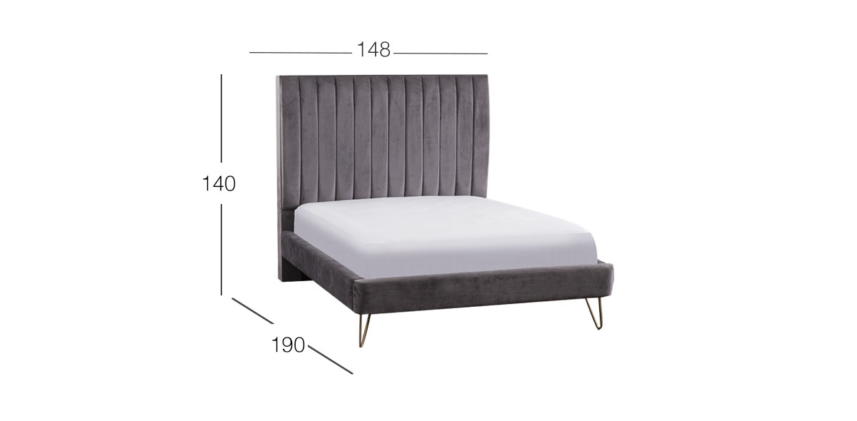 Cama Matrimonial Witt Gris