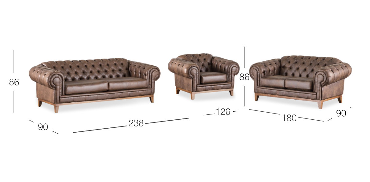 Sala Begonia Bonded Leather Galp Café