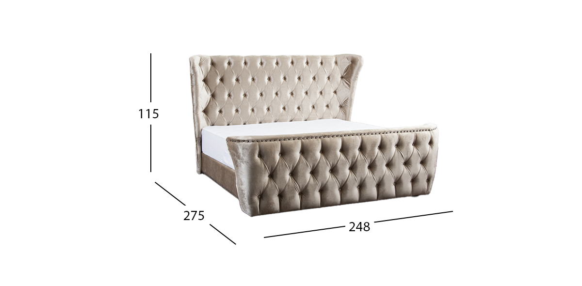 Cama King Size Karolla Gold 