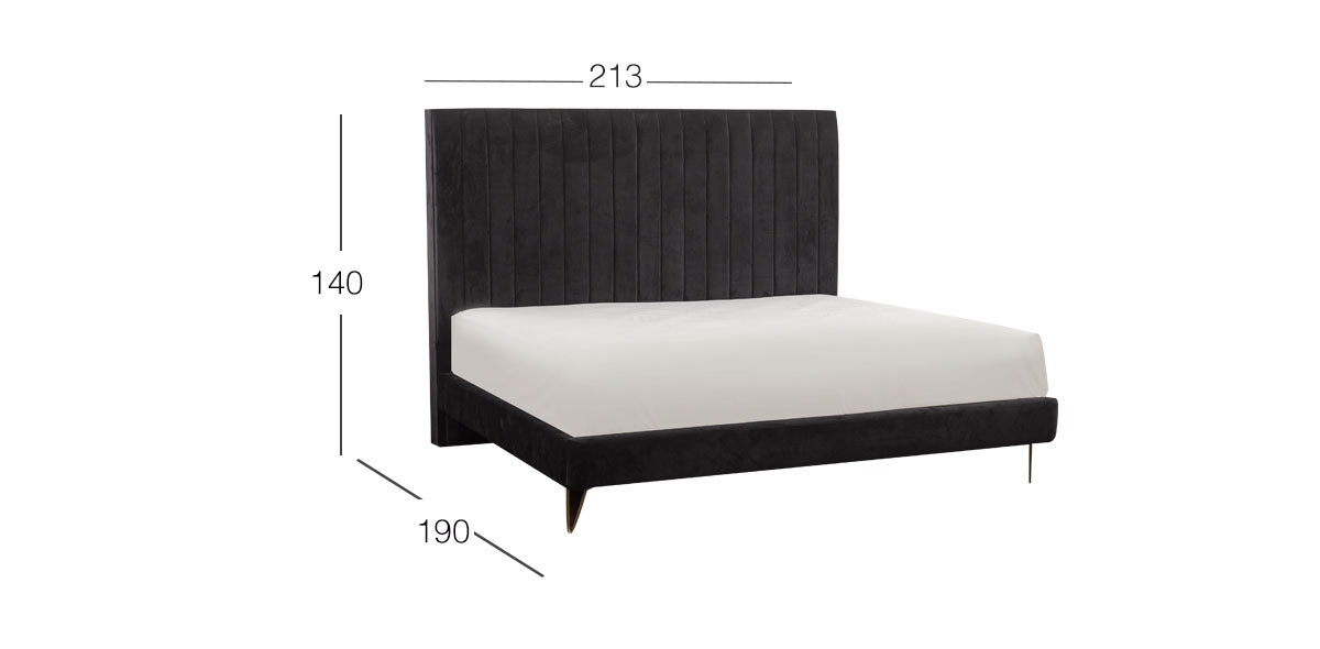 Cama King Size Witt Negro