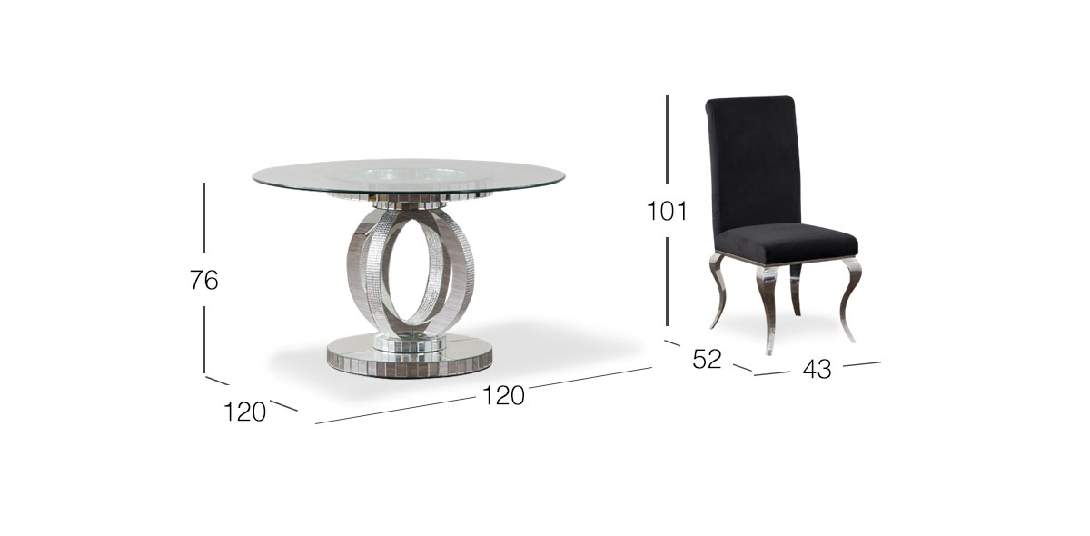 Comedor Redondo Genesis 5 Pzs