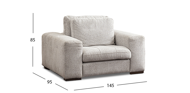 Sillón Crown Gris