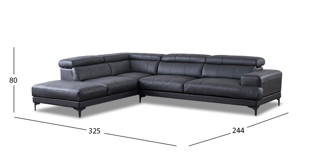Sala Modular Izquierda Servetto Negro