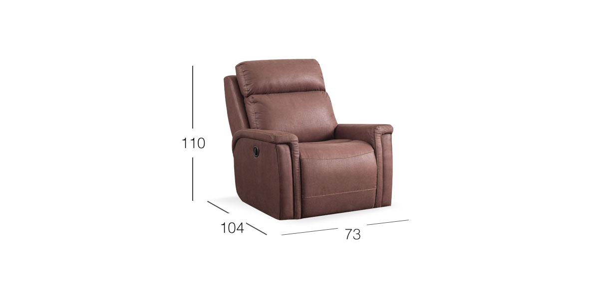 Sillón Reclinable Hamburgo Café (Boal)