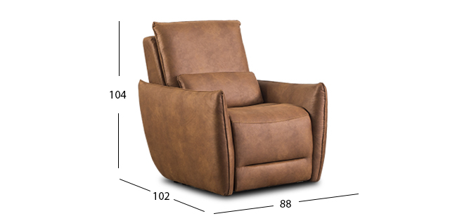 Sillón Reclinable Bennett Caramel (Boal)