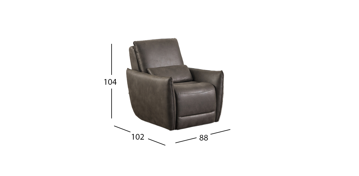 Sillón Reclinable Bennett Gris (Boal)