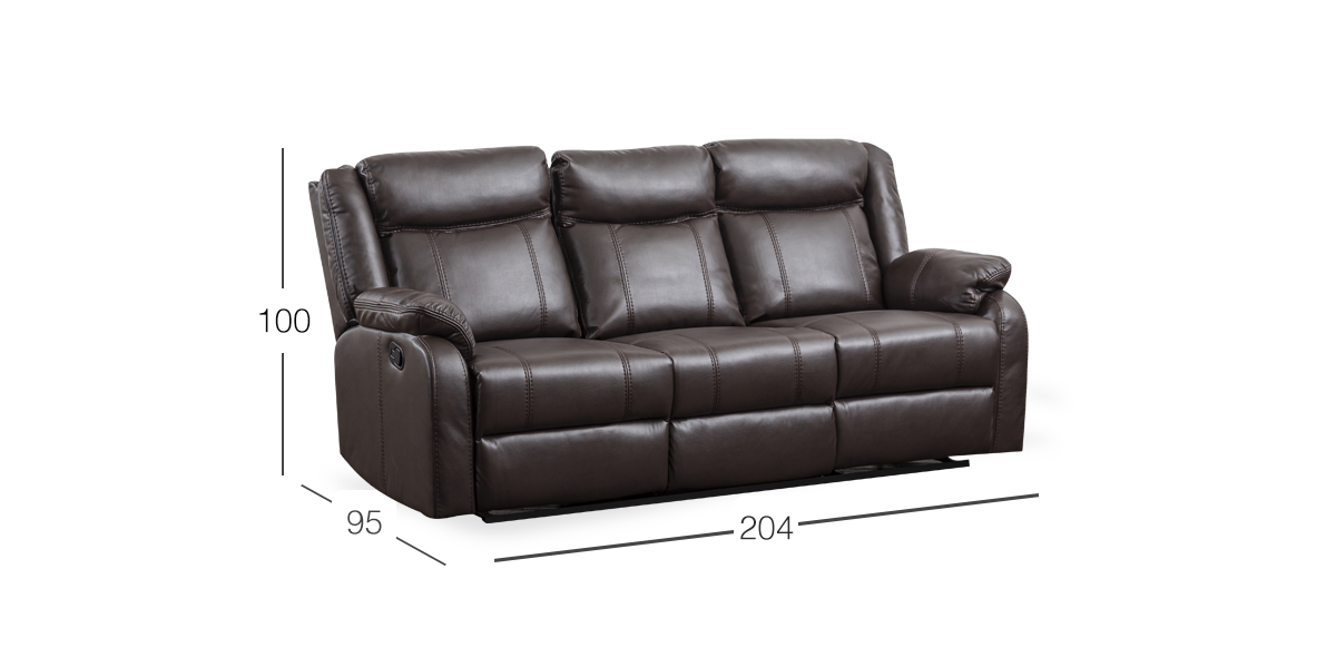 Sofá Reclinable Wagner Chocolate