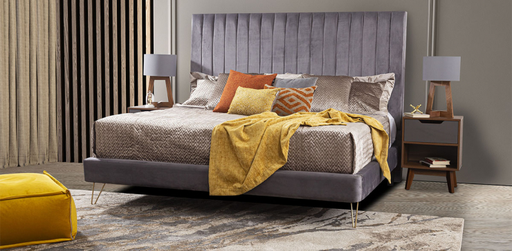 Cama King Size Witt Gris